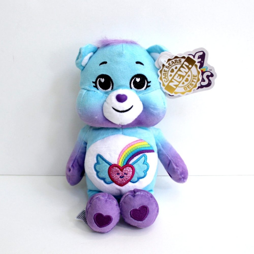 Care Bears Glitter Embroidered Dream Bright Bear Plush 9"